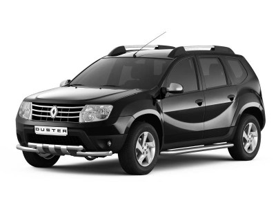 Защита переднего бампера двойная с зубьями 63/63мм (НПС) RENAULT DUSTER
