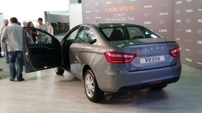Спойлер лип РТ на крышку багажника на ЛАДА ВЕСТА седан 