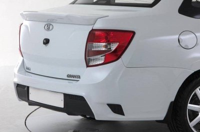 Задний бампер GTS тюнинг на ЛАДА ГРАНТА 2190 седан 