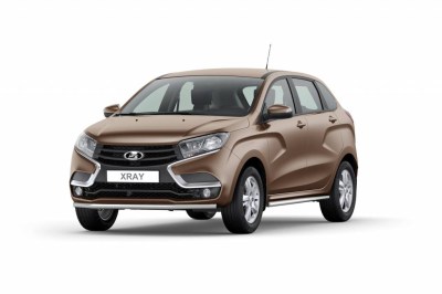 Защита переднего бампера одинарная 51 мм. (НПС) на LADA XRAY (Лада Х-Рей)