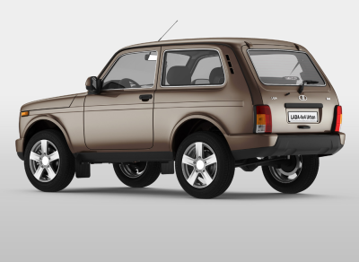 Задний бампер LADA 4x4 Urban на ЛАДА НИВА 4х4