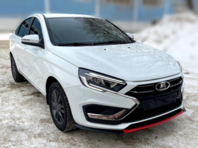 Сплиттер переднего бампера Lada Vesta NG седан, SW универсал