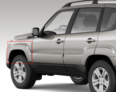 Молдинг наружный левый переднего крыла Lada Niva Travel 21230821211380 