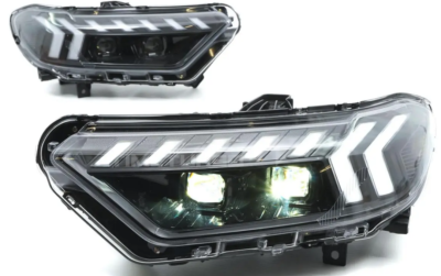 Передние фары в стиле Audi Q8 с  би-LED линзами для Lada Niva Travel