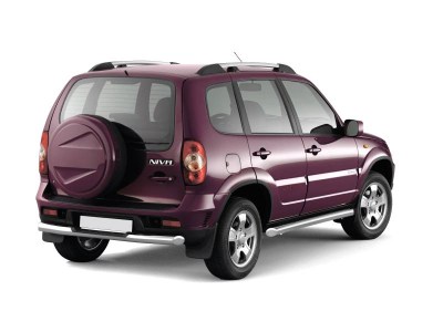 Защита порогов вогнутая 63мм (НПС) Chevrolet NIVA с 2009г 