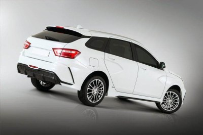 Накладки на пороги XMUG на LADA VESTA SW (универсал) 