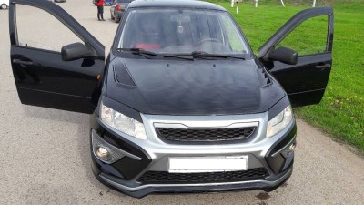 Капот пластиковый AVR Sport тюнинг на ЛАДА ГРАНТА ВАЗ 2190-2191