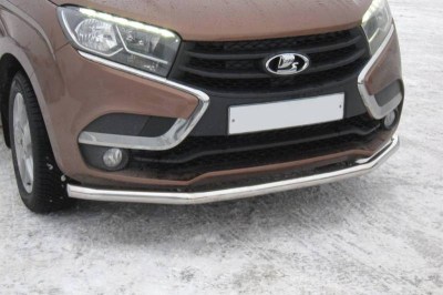 Защита переднего бампера одинарная 51 мм. (НПС) на LADA XRAY (Лада Х-Рей)
