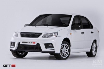 Бампер передний GTS тюнинг на ЛАДА ГРАНТА ВАЗ 2190 седан 
