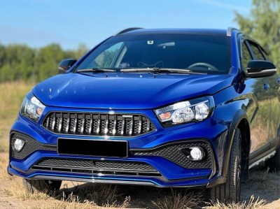 Передний бампер QUASAR для LADA VESTA SW Cross