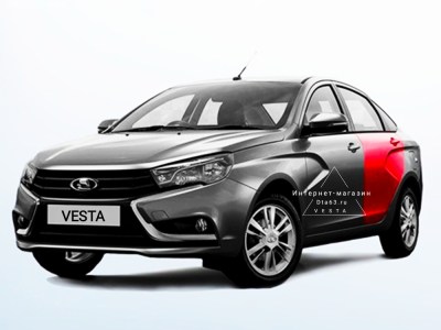 Дверь задняя левая ЛАДА ВЕСТА CROSS седан оригинал 8450104591