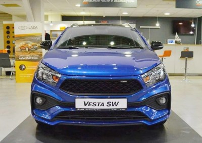Тюнинг передний бампер QUASAR ROMB на LADA VESTA SW универсал