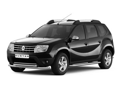 Защита порогов с алюм. площадкой Ø51мм (ИЗ НЕРЖ.СТАЛИ) RENAULT Duster