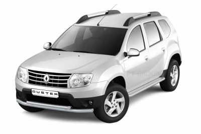 Защита порогов Эстонец 51 мм с (ППК) для Renault DUSTER