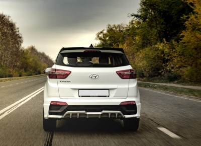 Накладка Zeus на задний бампер Hyundai Creta 