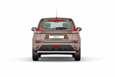 Защита заднего бампера одинарная 51 мм. из НПС на LADA XRAY (Лада Х-Рей)
