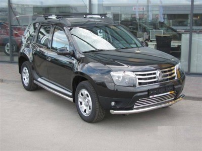 Защита переднего бампера одинарная 63мм (НПС) RENAULT DUSTER