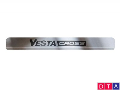 Защитные накладки в проем дверей из (НПС) с логотипом для ЛАДА ВЕСТА SW Cross 
