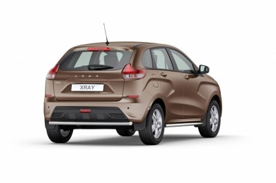 Защита заднего бампера одинарная 51 мм. из НПС на LADA XRAY (Лада Х-Рей)