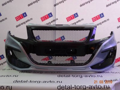 Бампер передний Razor тюнинг на ЛАДА ГРАНТА ВАЗ 2190, 2191 в цвет