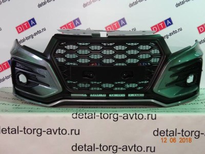 Тюнинг бампер передний XMUG 2.0 на ЛАДА ВЕСТА СВ универсал