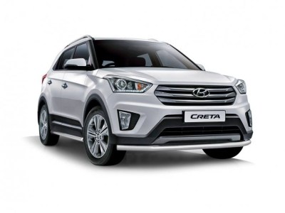Защита переднего бампера одинарная HYUNDAI Creta