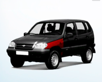 Крыло пластиковое Chevrolet Niva ВАЗ 2123 доресталинг с 2003-2009г.