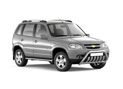 Защита порогов вогнутая 63мм (НПС) Chevrolet NIVA с 2009г 