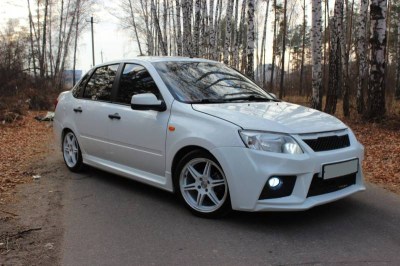 Бампер передний GTS тюнинг на ЛАДА ГРАНТА ВАЗ 2190 седан 