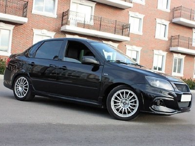 Тюнинг накладки на пороги GRANTA SPORT (реплика) на ЛАДА ГРАНТА 