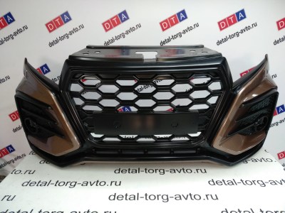 Бампер передний тюнинг XMUG на LADA XRAY (Х-Рей) в цвет