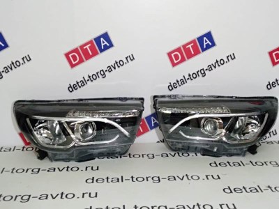 Тюнинг фара с линзами и LED ДХО для Лада Веста