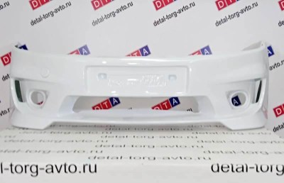 Бампер передний "DM" тюнинг на ЛАДА ЛАРГУС  в цвет