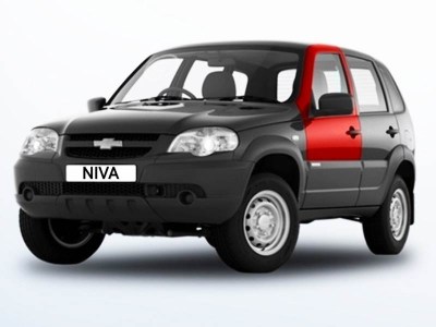 Дверь передняя левая на Chevrolet Niva ВАЗ 2123 оригинал в цвет