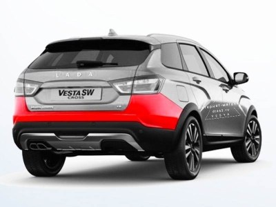Бампер задний LADA Vesta Cross, SW Cross Оригинал 8450031032 