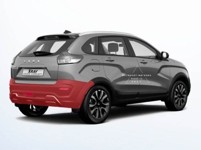 Бампер задний на LADA XRAY CROSS оригинал в цвет