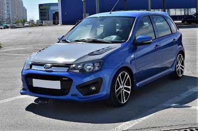 Капот пластиковый AVR Sport на ЛАДА КАЛИНА 2 ВАЗ 2192-2194 в цвет 