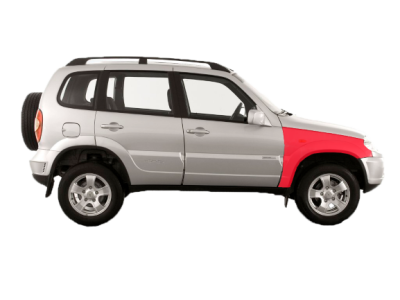 Крыло пластиковое Chevrolet Niva ВАЗ 2123 доресталинг с 2003-2009г.
