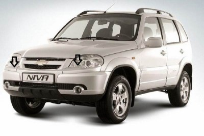 Накладки на фары (ресницы) Chevrolet Niva Bertone ВАЗ 2123 оригинал