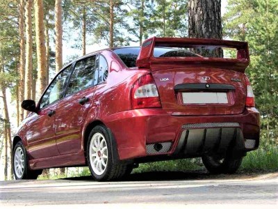 Тюнинг бампер задний САМУРАЙ AVR для ЛАДА КАЛИНА 1, ВАЗ 1118 седан