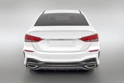 Бампер задний QUANT тюнинг на HYUNDAI SOLARIS 2