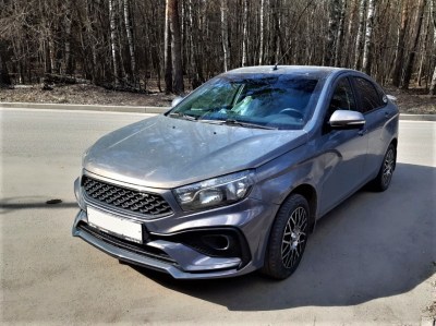 Тюнинг передний бампер QUASAR ROMB на LADA VESTA SW универсал