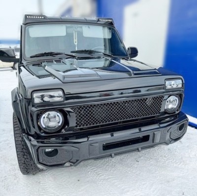 Бампер передний бампер БАРС AMG Лада Нива 4х4